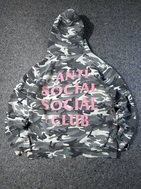 Anti Social Social Club Camo Hoodie XL